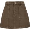 Women's High-Waist Distressed Denim Skort