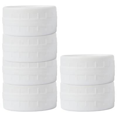 12Pcs Reusable 70mm/86mm Plastic Mason Jar Lids for Wide Mouth Jar Seal Bottle Cover Spout Lid Good Seal Kitchen Tool