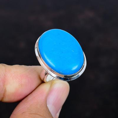 Schlafende Schönheit Türkis Ring Echter Edelstein Schmuck 925 Sterling Silber Ring Verstellbarer Ring Handgefertigter Schmuck Verlobungsring Geschenke für ihn