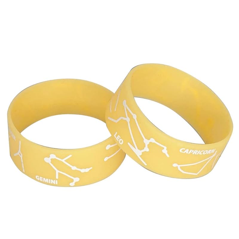 

[Konohoshi Kyoikusha] silicone band set of 2 12 constellations Luminous spring summer/autumn winter Labavan wristband rubber band constellation star