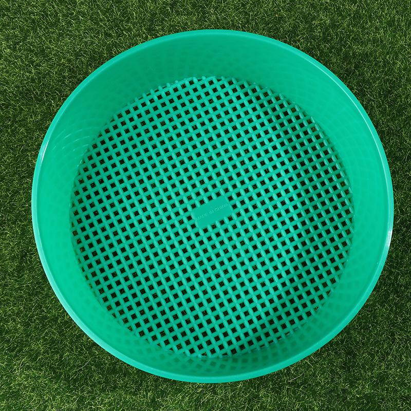 Plastic Soil Sieve Filter Mesh Round Soil Dirt Sifter For Soil Stone Sifting Filtration Home Garden Flower Plant Nursery Tools