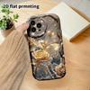 Phone Case: 2D Flat Design Suitable for iPhone 18 17 16 15 14 13Pro Protective Case, Couple Style, Golden Butterfly Rose, Christmas and Halloween Gift
