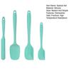 4Pcs Silicone Spatula Set Food Grade Ergonomic Handle Spatulas High Heat Resistant Kitchen Utensils for Cooking Baking Stirring Scraping Serving