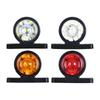 2PCS Truck Side Lights Clearance Lamp Truck Side Lamp Width Indicator Yellow White Red Double-Sided LED Turn Signal Lights