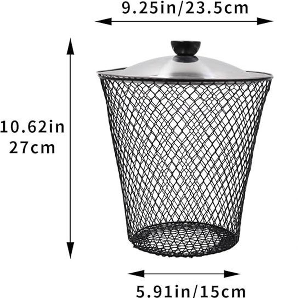 In-Ground Worm Composting Bin With Lid, Metal Mesh Buried Vermicompost Basket For Garden Vegetable Beds