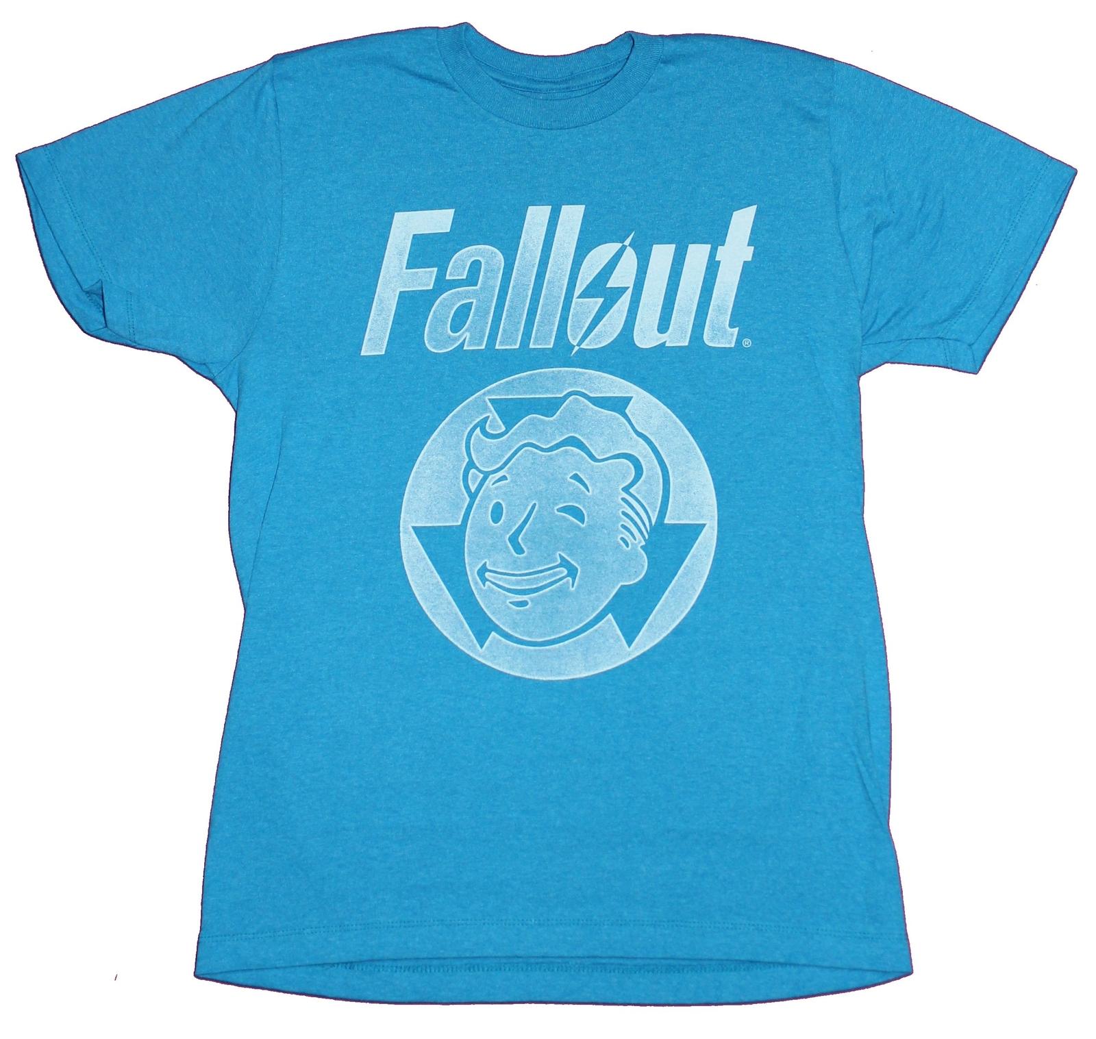 Fallout Mens T-Shirt - Pip Boy Face Radiation Circle Image XXL