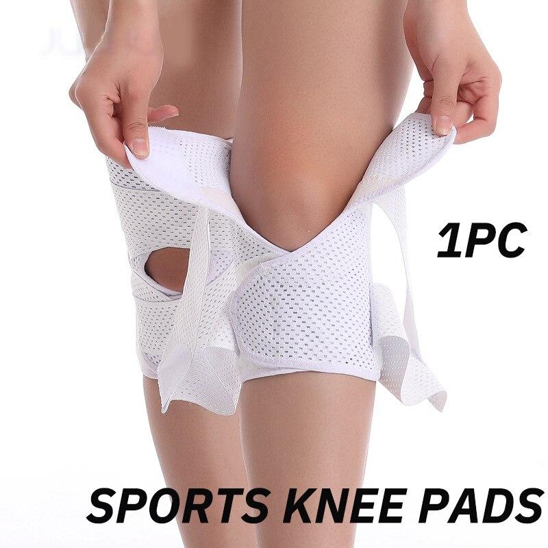 

1 шт. мениск сустав надколенника дышащий наколенник легкий тонкий регулируемый белый спортивный бег езда альпинизм баскетбол M