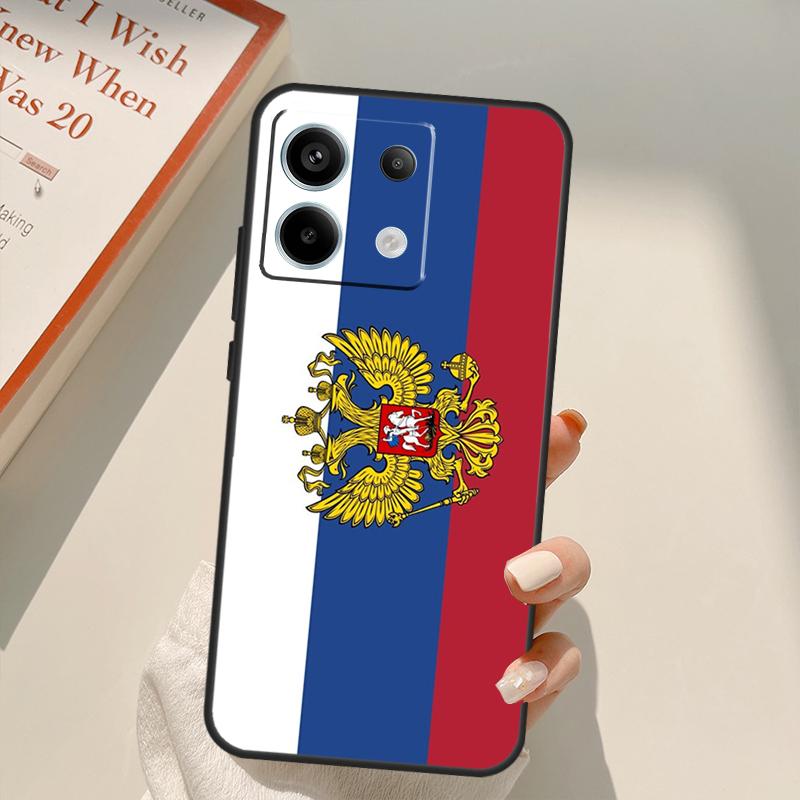 Russia Russian Flags Emblem Funda For Xiaomi Redmi Note 13 14 9 10 12 11 Pro 11S 12S Case For Redmi 15 C 12C 13C 14C 10C