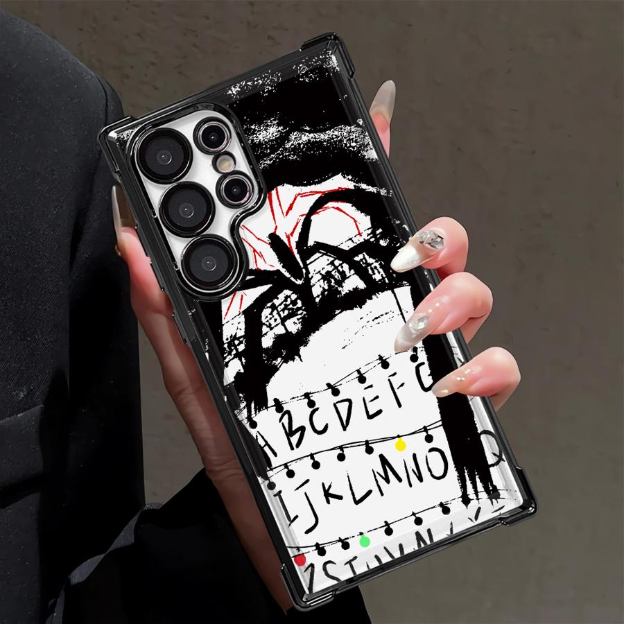 Phone Cover Funda Case for Samsung Galaxy 25 S20 Ultra S24 FE S23 S25Edge S22 Plus Note 20 Ultra S21 Strange Things Letters A-Z