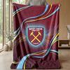 Coperta in Flanella con Stampa West Ham United, Morbida Calda Leggera Coperta da Divano Letto Campeggio
