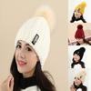 Luxurious Winter Fashion Knitted Hat Charm Women Adjustable Warm Woolen Hats For Cold Weather
