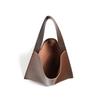 New niche design simple cowhide shoulder tote bag shopping bag bucket bag large capacity large bag women's bag