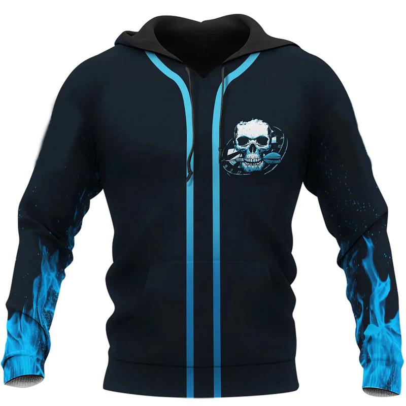 Darts Print 3d Men's Hooded Hoodie Harajuku Personalised Long Sleeve Hoodies Oversized Casual Streetwear Men Clothing Pullovers