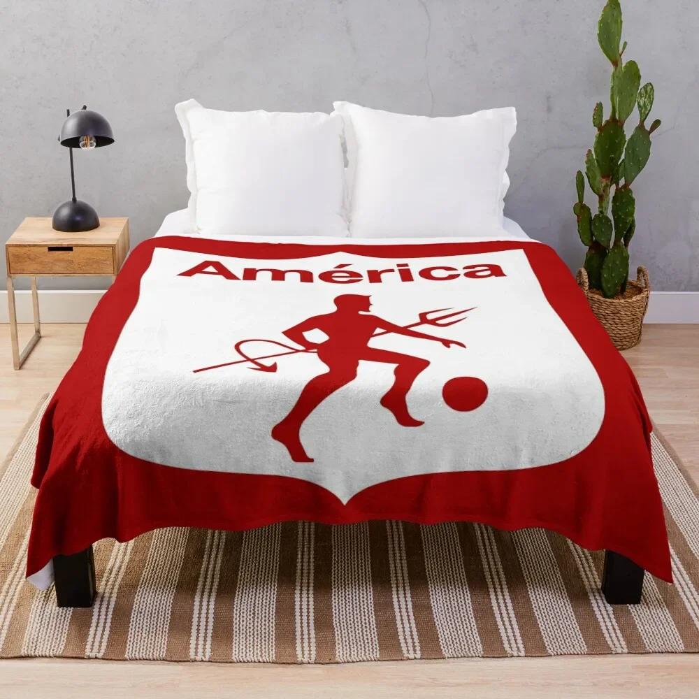 

America de Cali Los Diablos Rojos Los Escarlatas Throw Blanket Luxury Brand Blanket Soft Blanket 30x40in