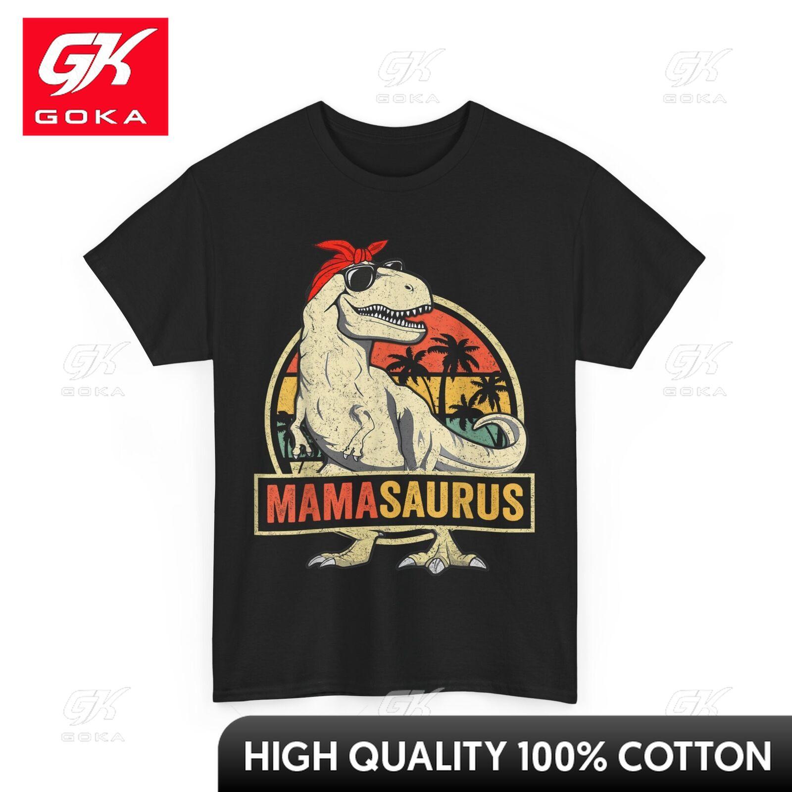 

Messy Bun Trex Mom Vintage Shirt Classic Neckline Creative Short Sleeves Breathable Cotton Minimalist Style Shirt Patterned S