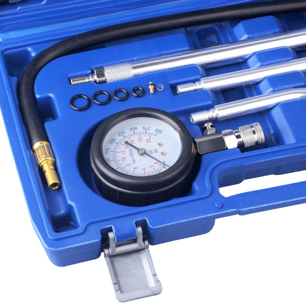 DAYUAN Gasoline Engine Compression Gauge 300 PSI Engine Compression Pressure Gauge Pressure Measuring Instrument for Cars and Motorcycles Compression