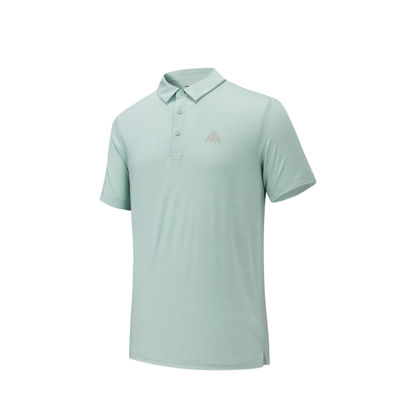 

Anta Outdoors Short Sleeve Polo Shirt Summer 2026 Men tops Rain-Clear-Green Flower-Gray 952626105-4 S