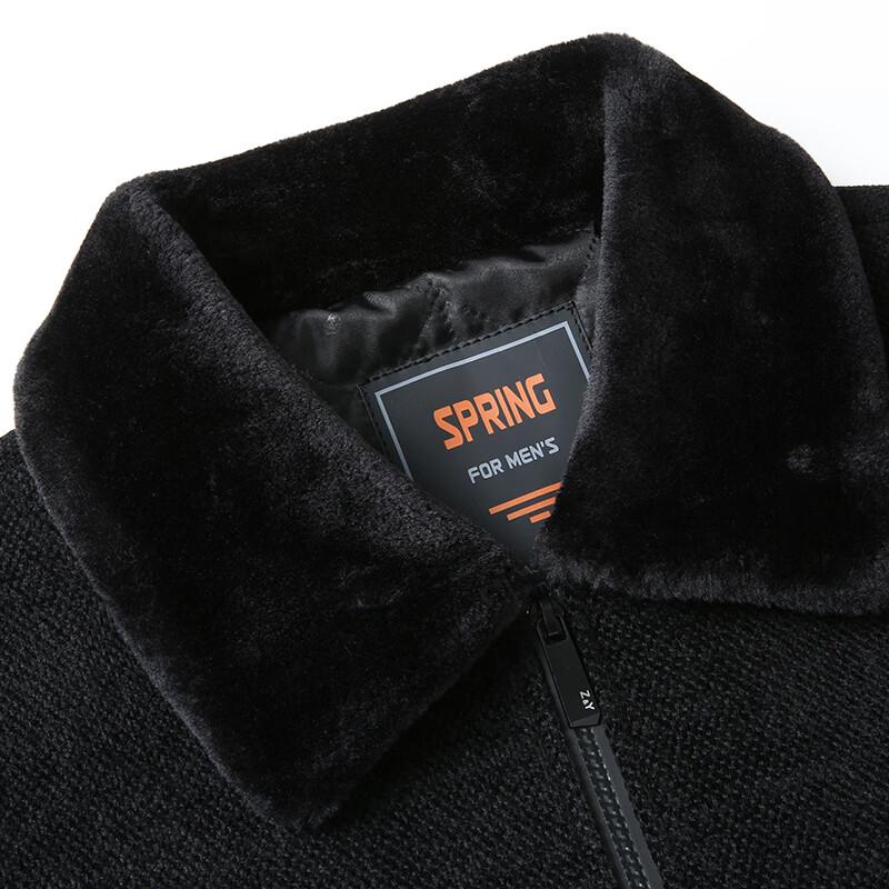 Dibinze Men's Plus Size Chenille Padded Jacket