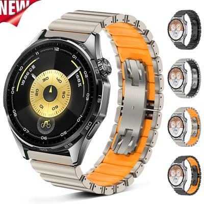 22mm Titanium Horlogeband voor HUAWEI Watch GT6 Pro GT5 GT4 46mm Ultimate Luxe Metalen Band voor Amazfit Balance GTR Oneplus 3 2 2R