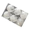 6 Pcs Xmas Ball Ornaments Set Snow Scene Shatterproof Transparent Acrylic Clear Xmas Balls Hanging D