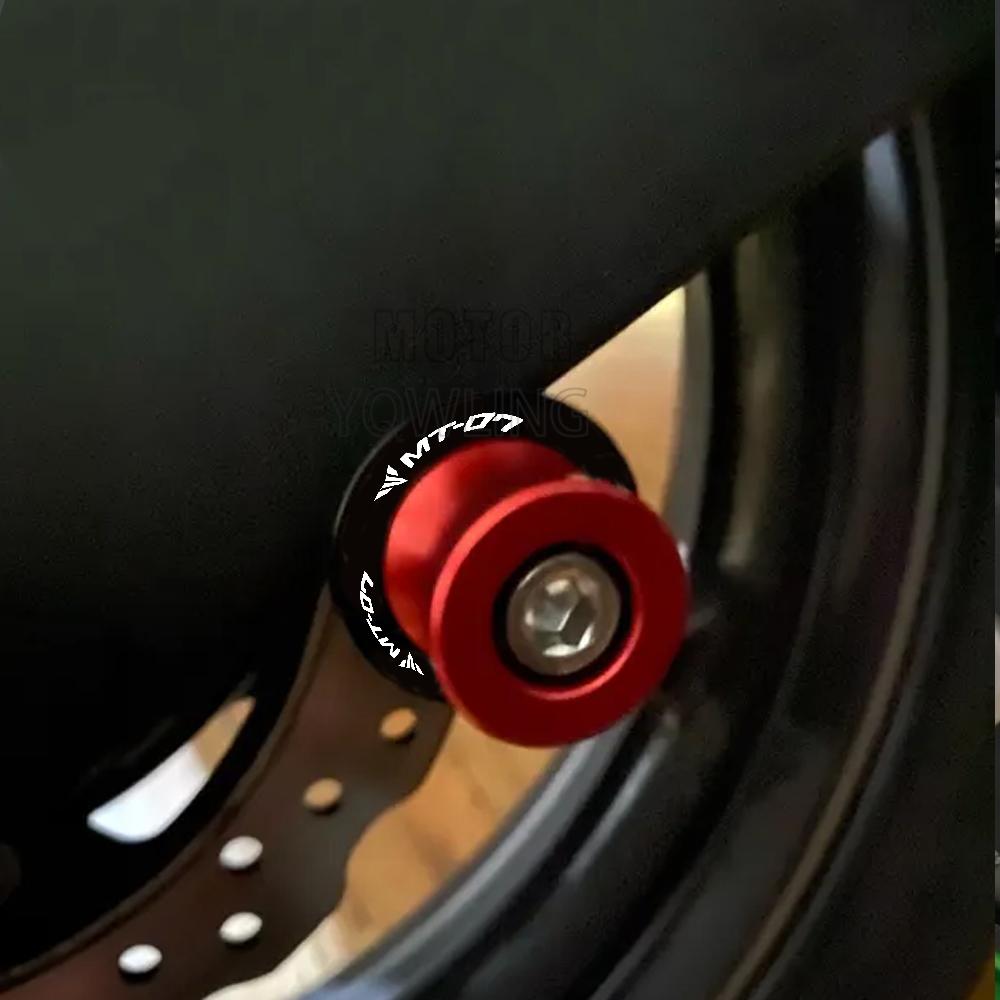 For Yamaha MT 07 MT07 FZ07 FZ 07 FZ-07 MT-07 Motorcycle 6MM Aluminum Swing Arm Stand Screw Swingarm Spools Slider Accessories