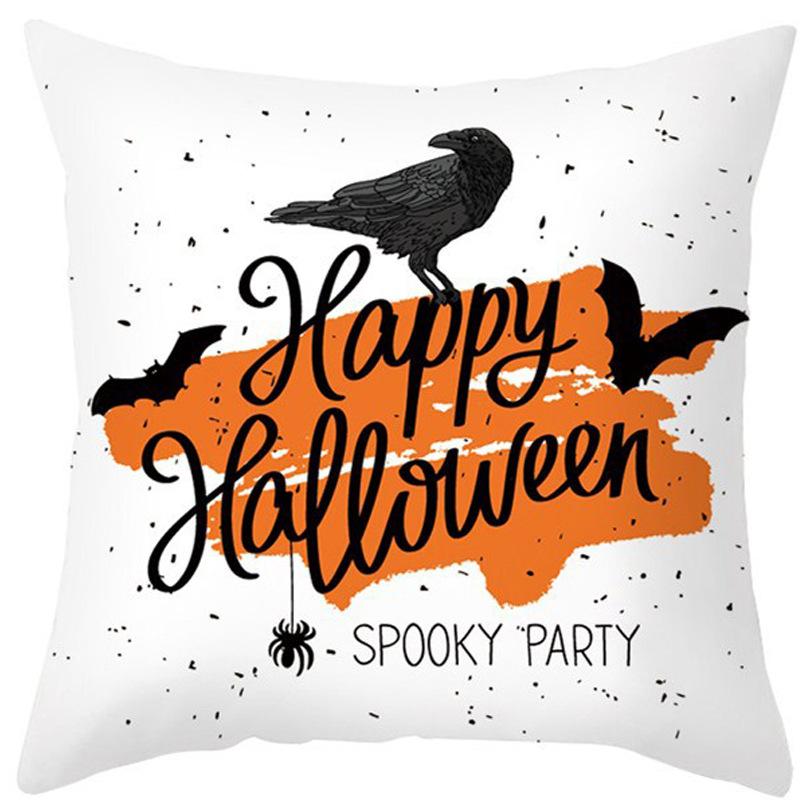 New Halloween Pillow Cover Home Decoration Spoof Pumpkin Sofa Waist Cushion Cushion Cover Pillow Cover