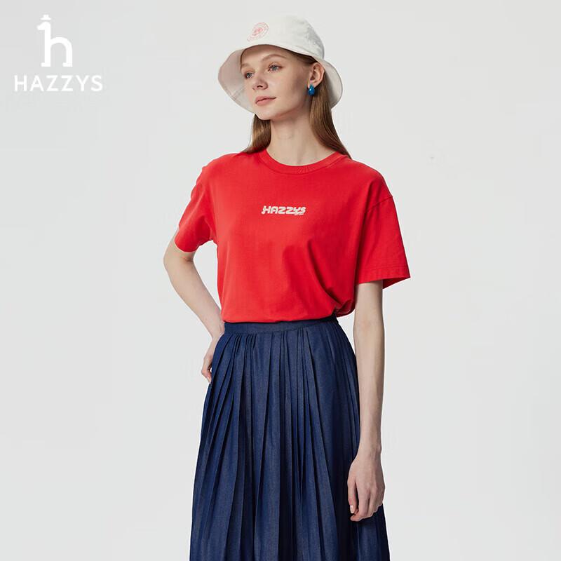 HAZZYS Women s 2025 Spring Year of the Snake Short Sleeve T-Shirt M (160/84A)