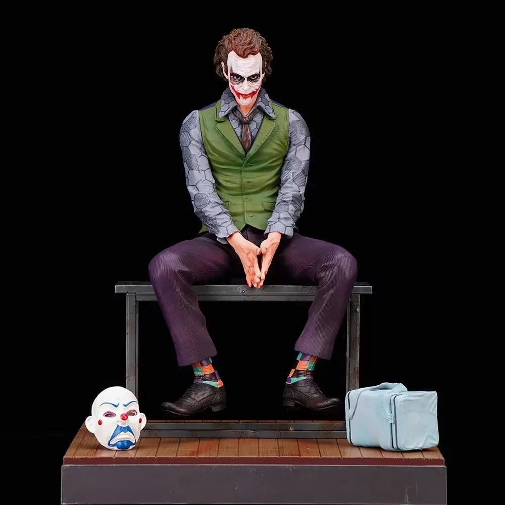 Heath Ledger Joker Sitting Pose Figure Model - Movie Collectible Desktop Ornament