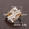Xiaohongshu Recommends Popular Jewelry, Trendy Niche Group Zircon Ring for Women, Exquisite Horse Eye Ring.