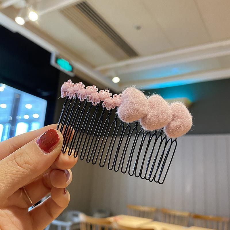 Mode Kinder Haarnadel Kleine Mädchen Pony Gebrochenes Haar Haarnadeln Mädchen Candy Farbe Süße Nette Einsatz Kamm Frauen Haar Zubehör