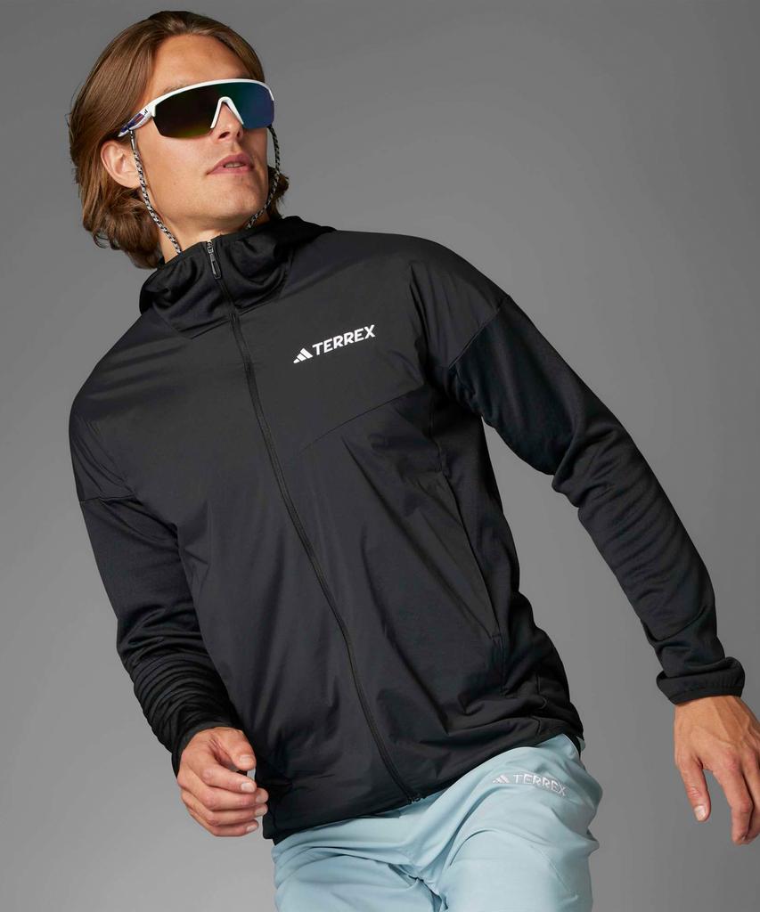 adidas Terrex Xperior Climawarm+ Windlight Fleece Hooded Jacket - Black / Jf1227
