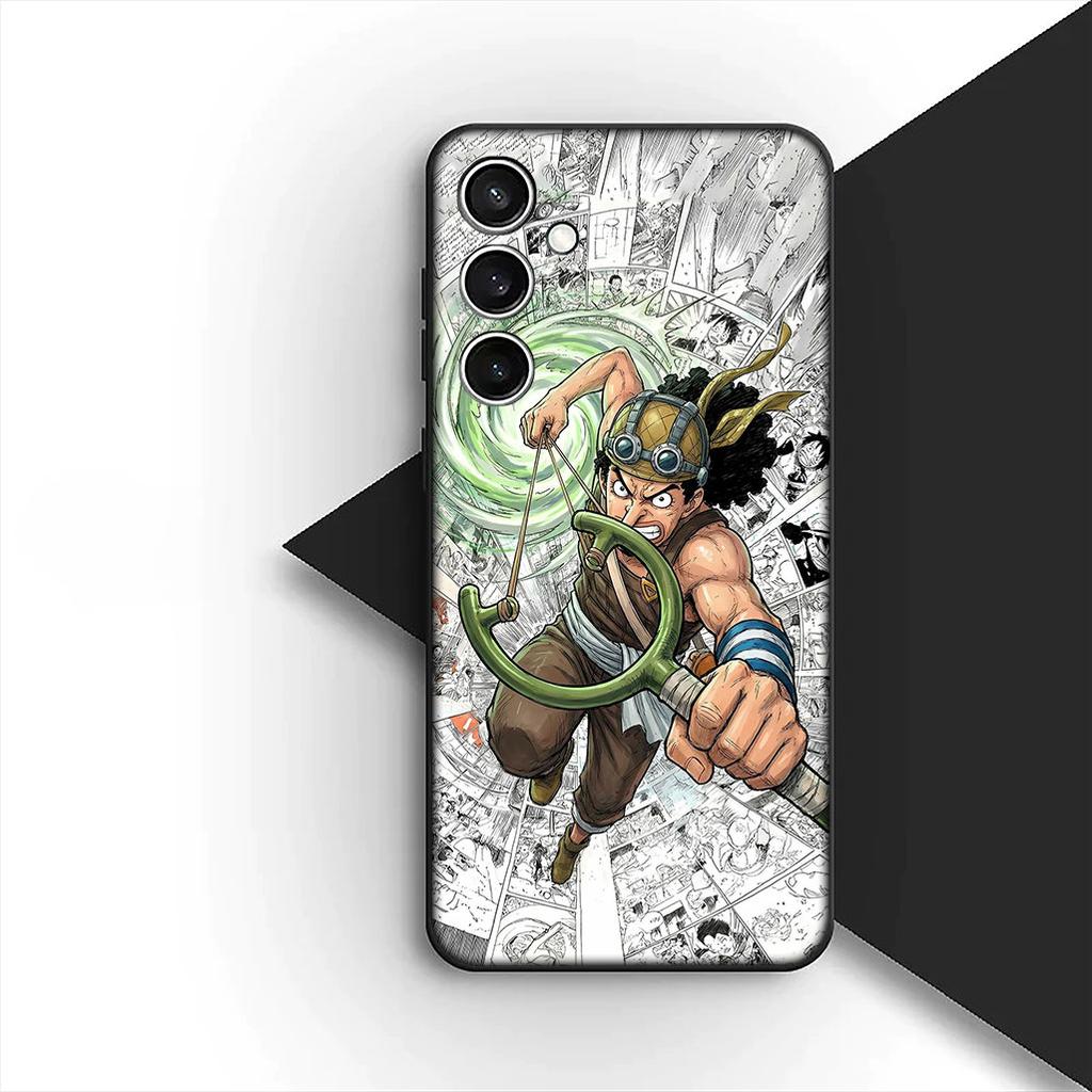 Cover for Samsung Galaxy S24 S25 S23 FE Ultra Plus S7 Edge S25+ S23+ A56 5G Casing Phone Case Anime Usopp One Luffy Piece