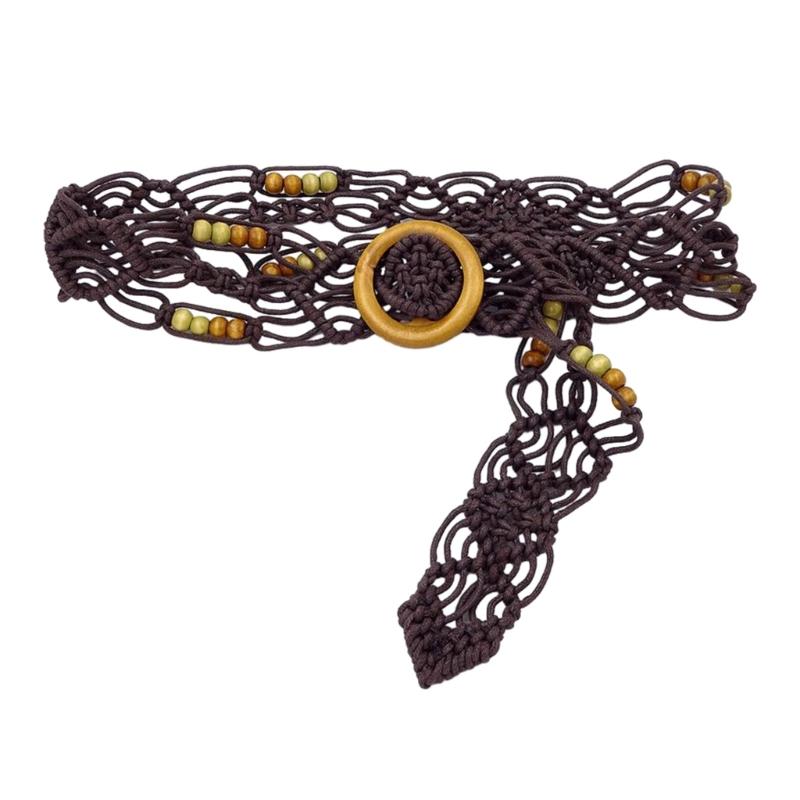 Waist Rope Women Knot Waist Rope Braided Waist Belt Accessory for Dress Shirt