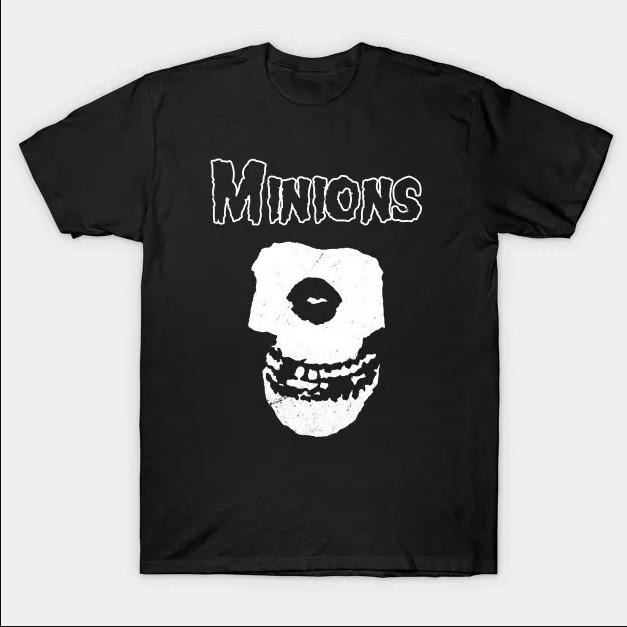Minions Funny Skull Misfits Parody 80 s Punk Band T-shirt size S-5XL XXXXL
