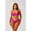 Women's Red Twist Front & Side Tie Two-Piece Bikini Swimsuit