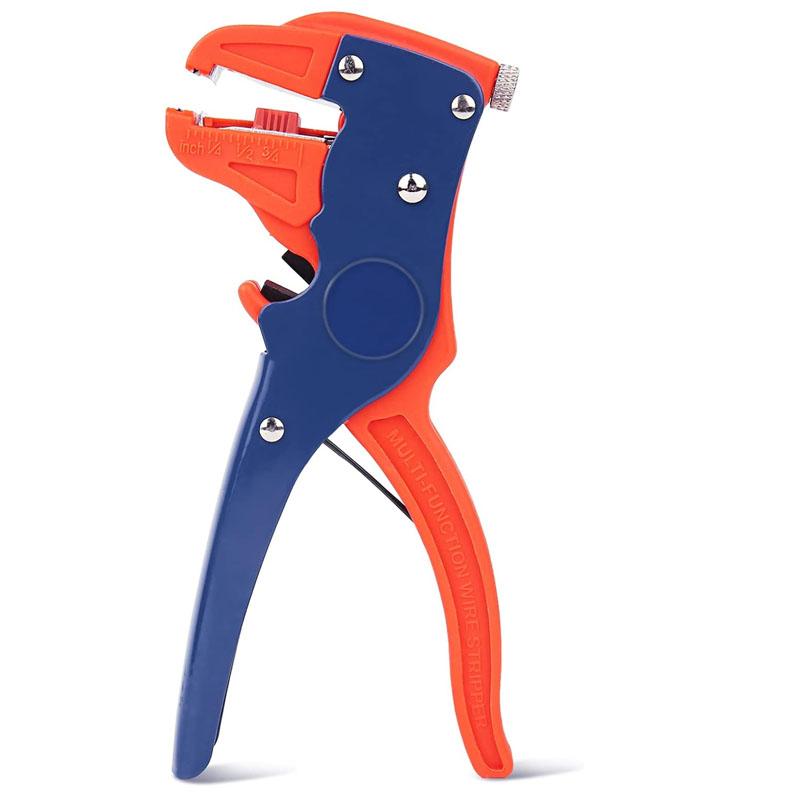 

2 в 1 автоматический инструмент для зачистки проводов, кусачки, плоскогубцы для обжима, плоскогубцы «утконос», режущие инструменты, регулировка длины для электрика синий