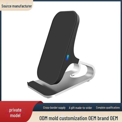 15W Aluminum Alloy Qi Wireless Fast Charging Stand for Apple and Huawei Phones