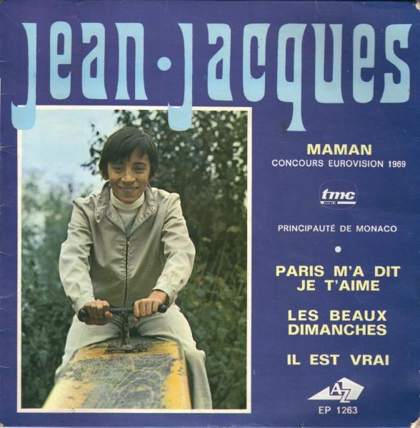 7inch Record JEAN-JACQUES - Maman EP1263 Disc'Az 1969 France Pop Used
