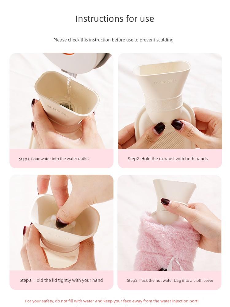 Extra Large Bed Special Hot Water Bag over Long Clause Hot-Water Bag Water Injection Irrigation Thickened Sleep Fantastic Foot Warming Appliance