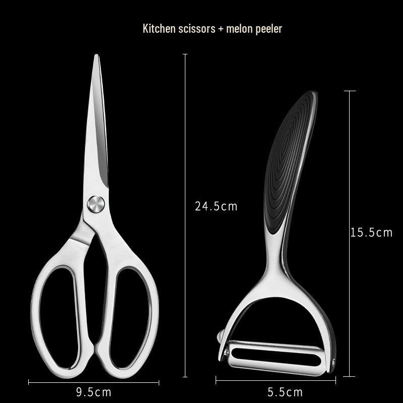Heavy-Duty Stainless Steel Kitchen Scissors for Chicken and Fish
