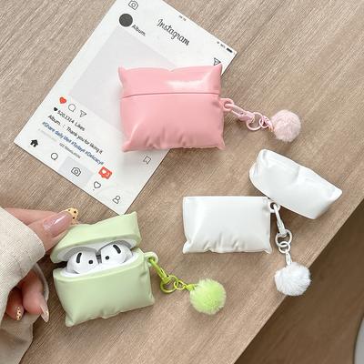 For AirPods Pro2 4 3 2 1 Pro Earphone Case 3D Colorful Pillow Silicone Protective With Pendant Headphone Box Cover