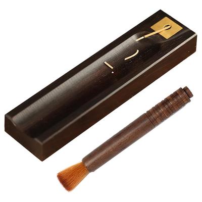 Incense Incense Horizontal Incense Incense Incense Altar Healing Incense Made of Suitable for Tea Interior Comes with an Ebony Brush Holder, Holder,
