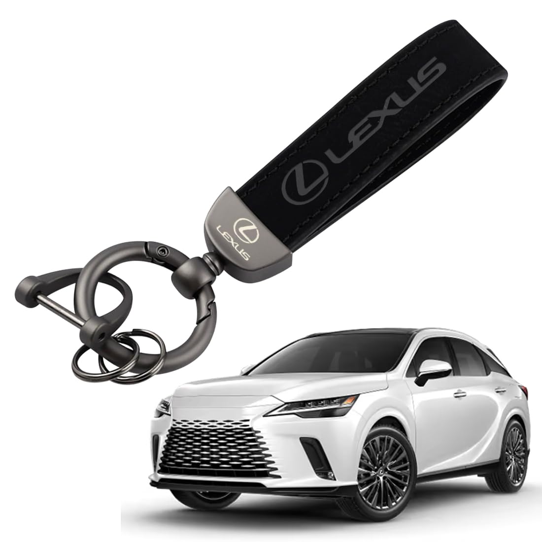 [LUTU] Совместимо с новым Lexus LS/RX/IS/NX/GS/CT~Все серии Брелок для ключей чёрный