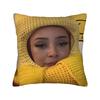 Funny D-doja Cat Pillow Cover  Cute Funny Pillow Case For Living Room Bed Chair Soft Pillowcases Gift