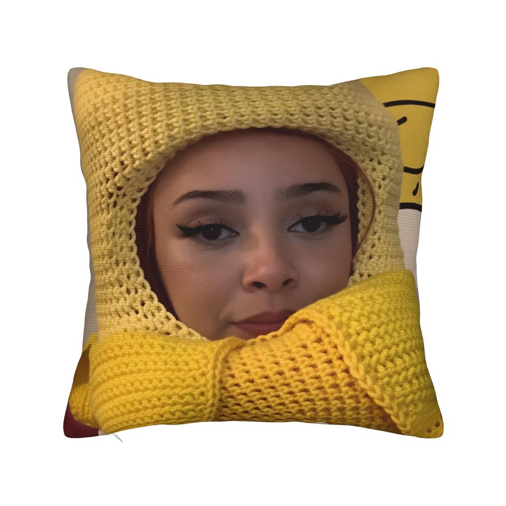 Funny D-doja Cat Pillow Cover  Cute Funny Pillow Case For Living Room Bed Chair Soft Pillowcases Gift