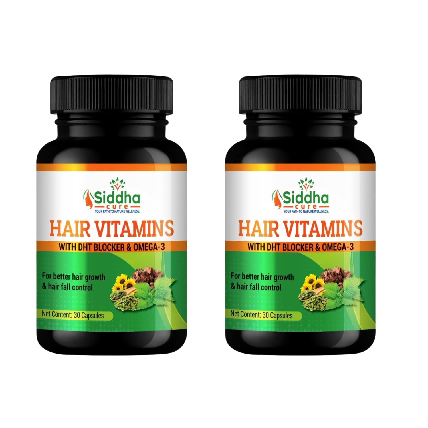 

Siddha Cure Hair Vitamin Capsules, 30 Count X Pack of 3