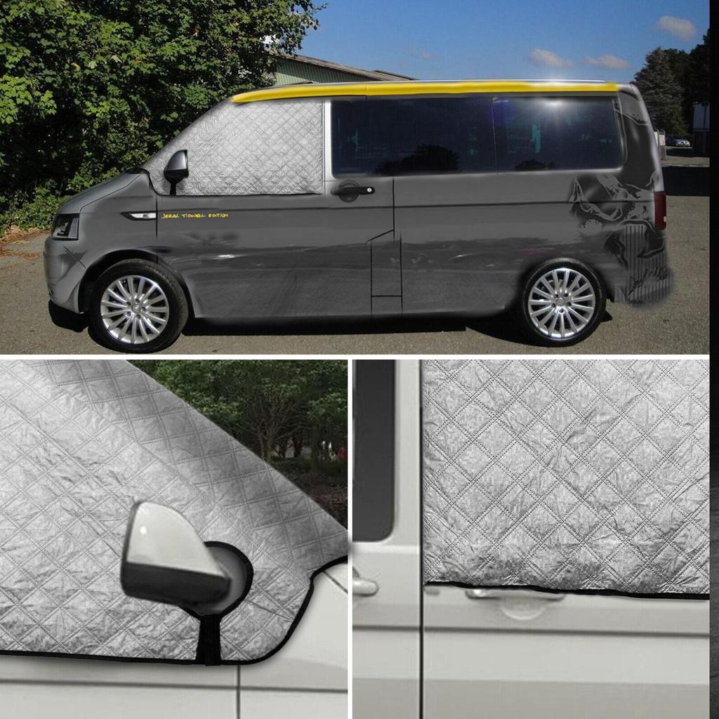 Silver Car Windshield Sunshine Shield Winter Sunshine Cover Front Window Ice Frost Outdoor Protection Snow Sun Cover For VW T7