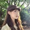 Japanese niche cotton and linen pleated cloud beret female spring and autumn face small newsboy hat octagonal painter hat