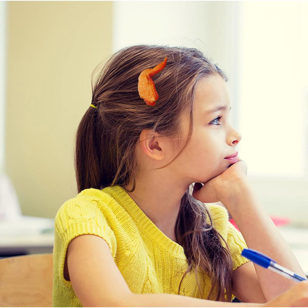 Funny Simulation Chicken Legs And Chicken -food Hairpin