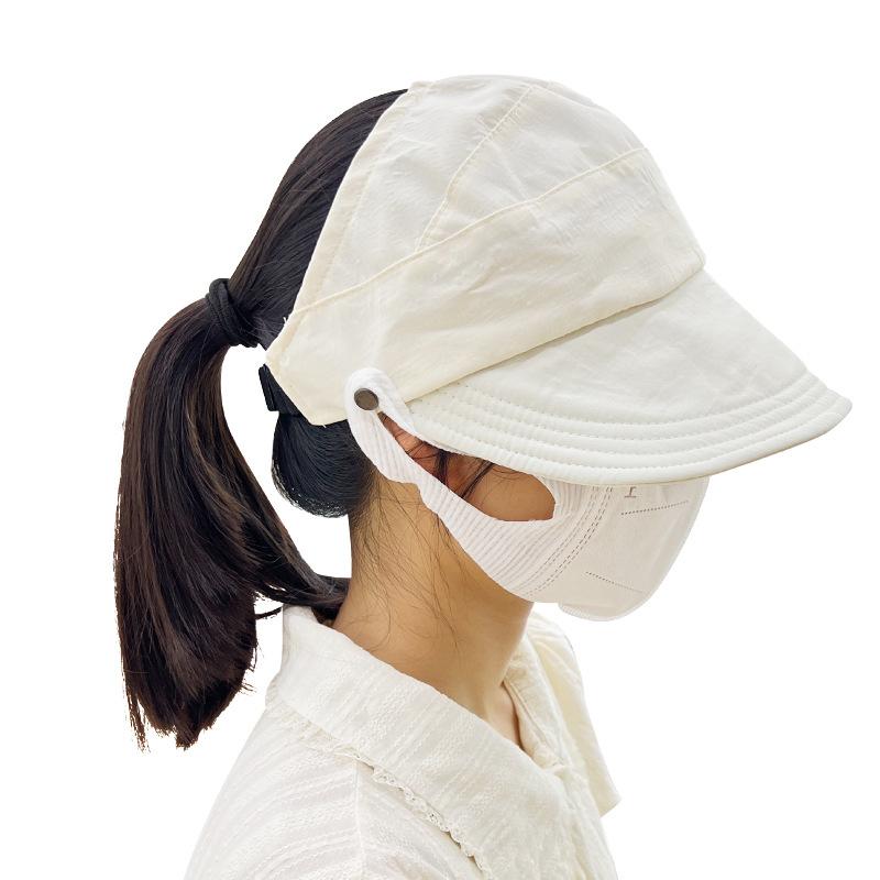 

Sun Solid Color Protection Hat Uv Protection Fisherman Hats Wide Outdoor Brim